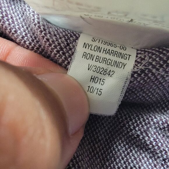 Old Navy Mens 2XL Ron Burgundy Nylon Harrington Jacket Outdoors Long Sleeve - Picture 5 of 10